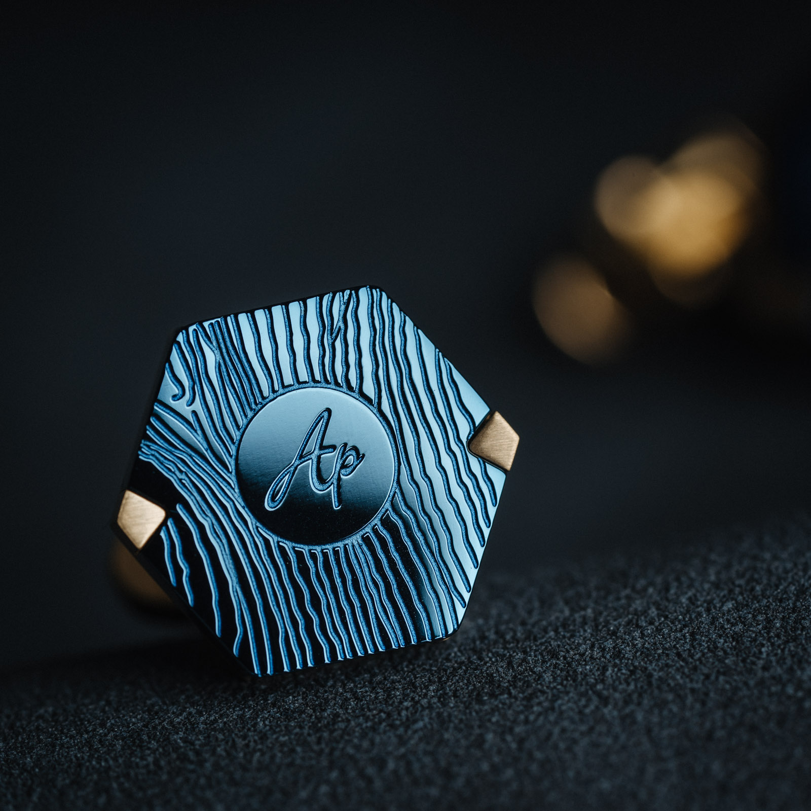 French Blue gold Cufflinks Men's Business Casual — foto 3