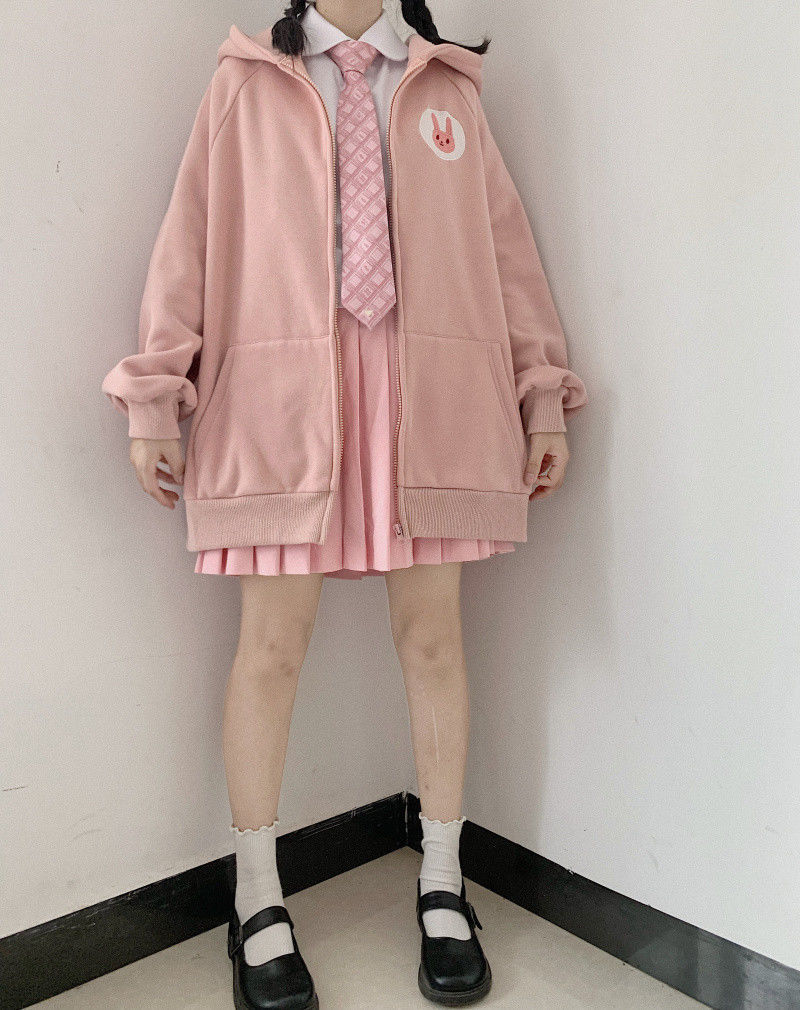 Title 17, Plus Velvet Thick Soft Girl Long-Sleeved Jk Swe...