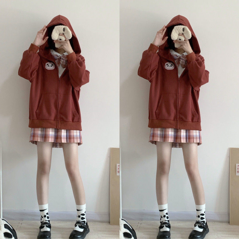 Title 21, Plus Velvet Thick Soft Girl Long-Sleeved Jk Swe...