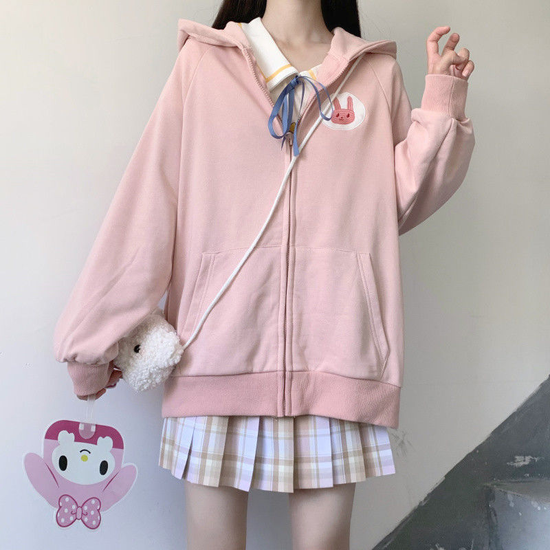 Title 28, Plus Velvet Thick Soft Girl Long-Sleeved Jk Swe...