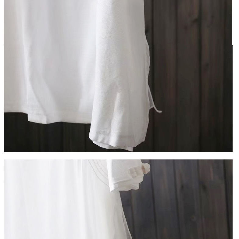 Tea Dress Female Spring And Summer Zen Literary Cotton And Linen Dress
