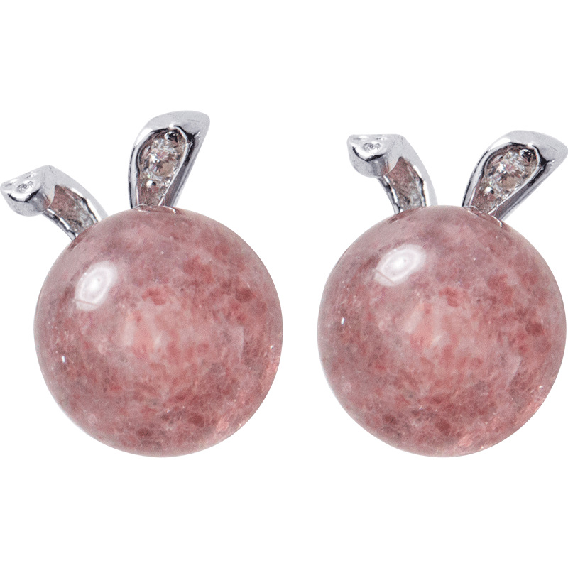 S925 Silver Rabbit Ear Female Earrings