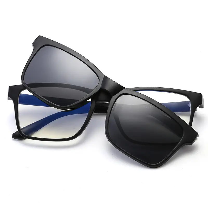 Dual-Purpose Magnetic Sleeve Mirror Female Frame Double-Layer Sunglasses With Polarized Hanger