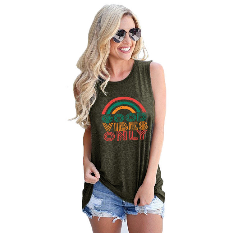 Good Vlbes Oniy Sleeveless Camisole Casual Bottoming Vest