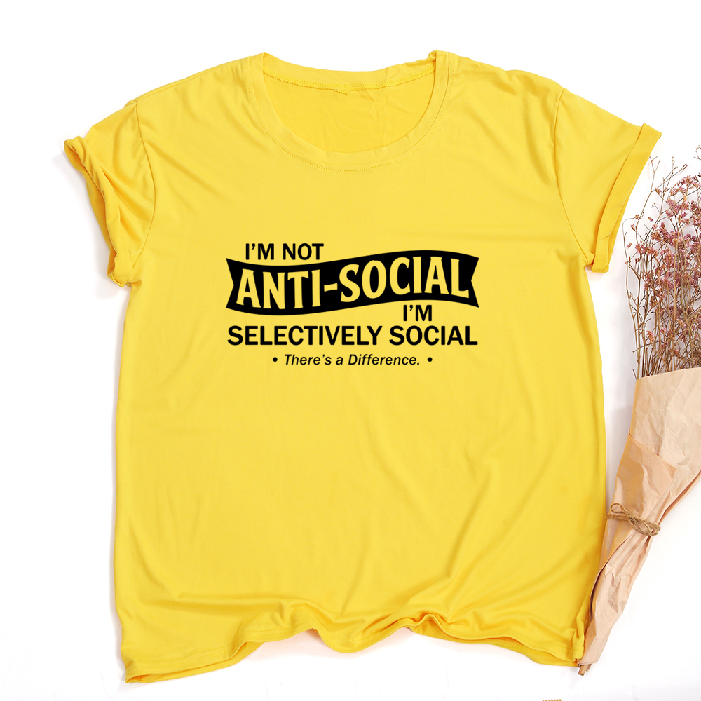 European And American Trend Street Short Sleeve Selective Social English Letter Printing Personality Female T-Shirt Loose Casual Short Sleeve