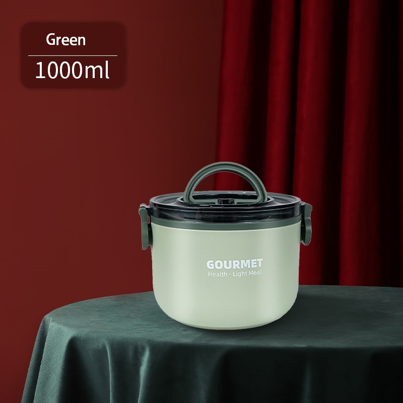 New Stainless Steel Round Insulated Lunch Box, Double-Layer Three-Layer Plastic Lunch Box For Students, Multi-Layer Lunch Box, Insulated Bucket - Image 10