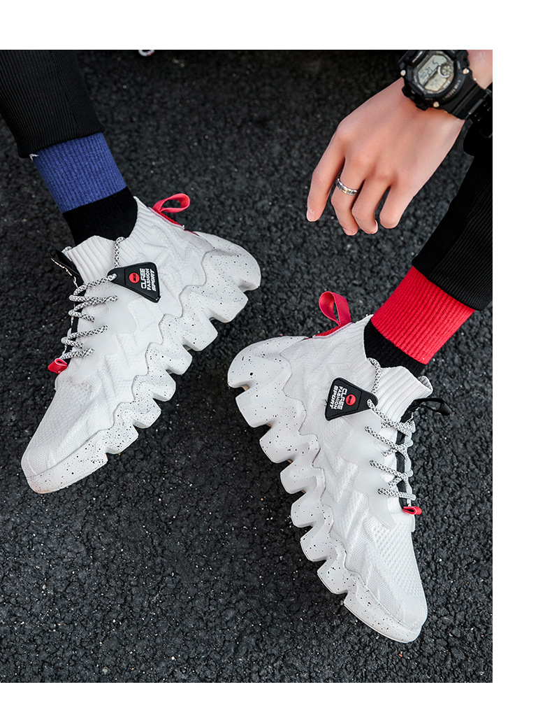 Summer Breathable Mesh Daddy White Shoes