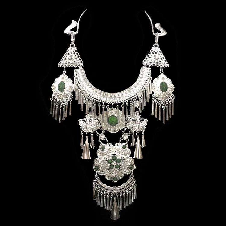 Gem Pendant Silver Necklace Pendant Performance Accessories