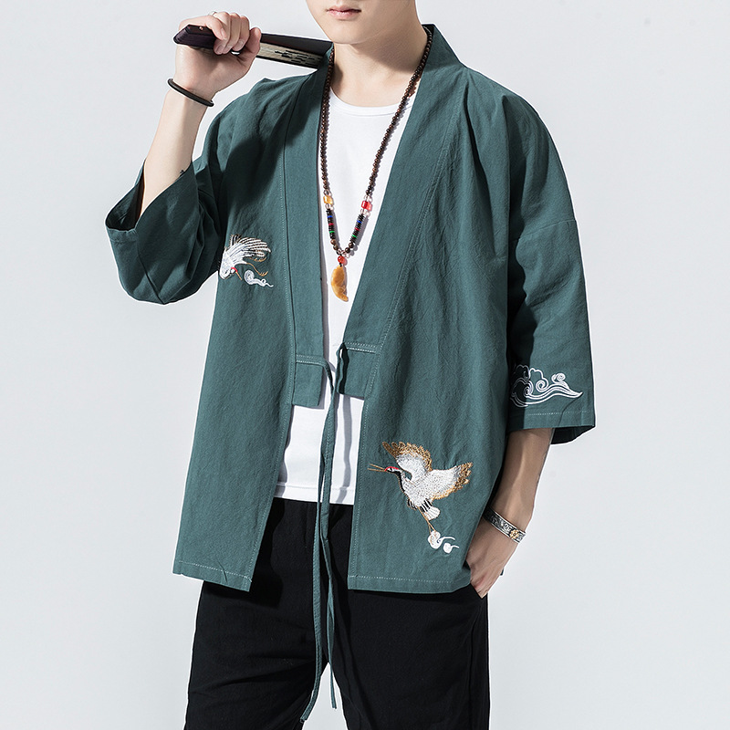 Title 4, Kimono Cardigan Masculino Quimono Japonês Tradi...