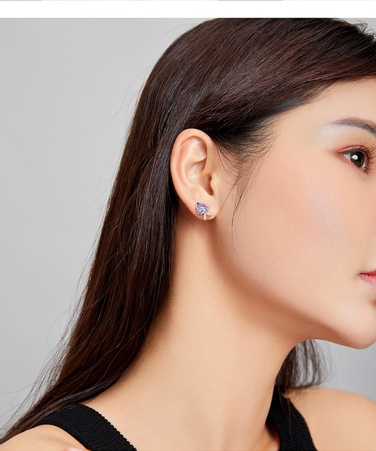 Ephra Sterling Silver Happy Little Fish Earrings S925 Earrings Plated