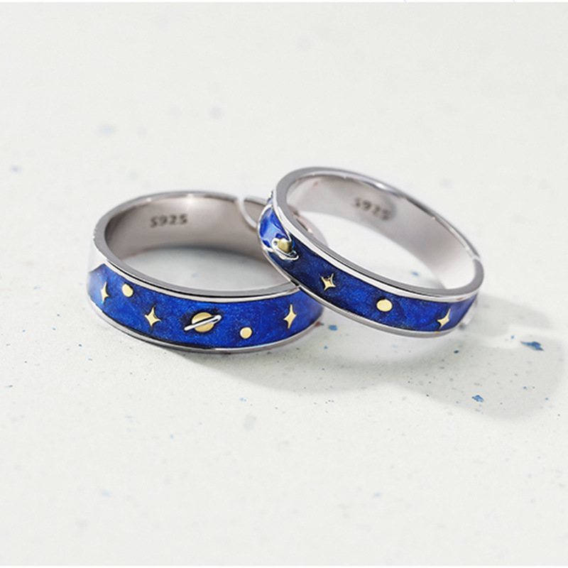 The Star Drops The Glue Opening Couple Ring