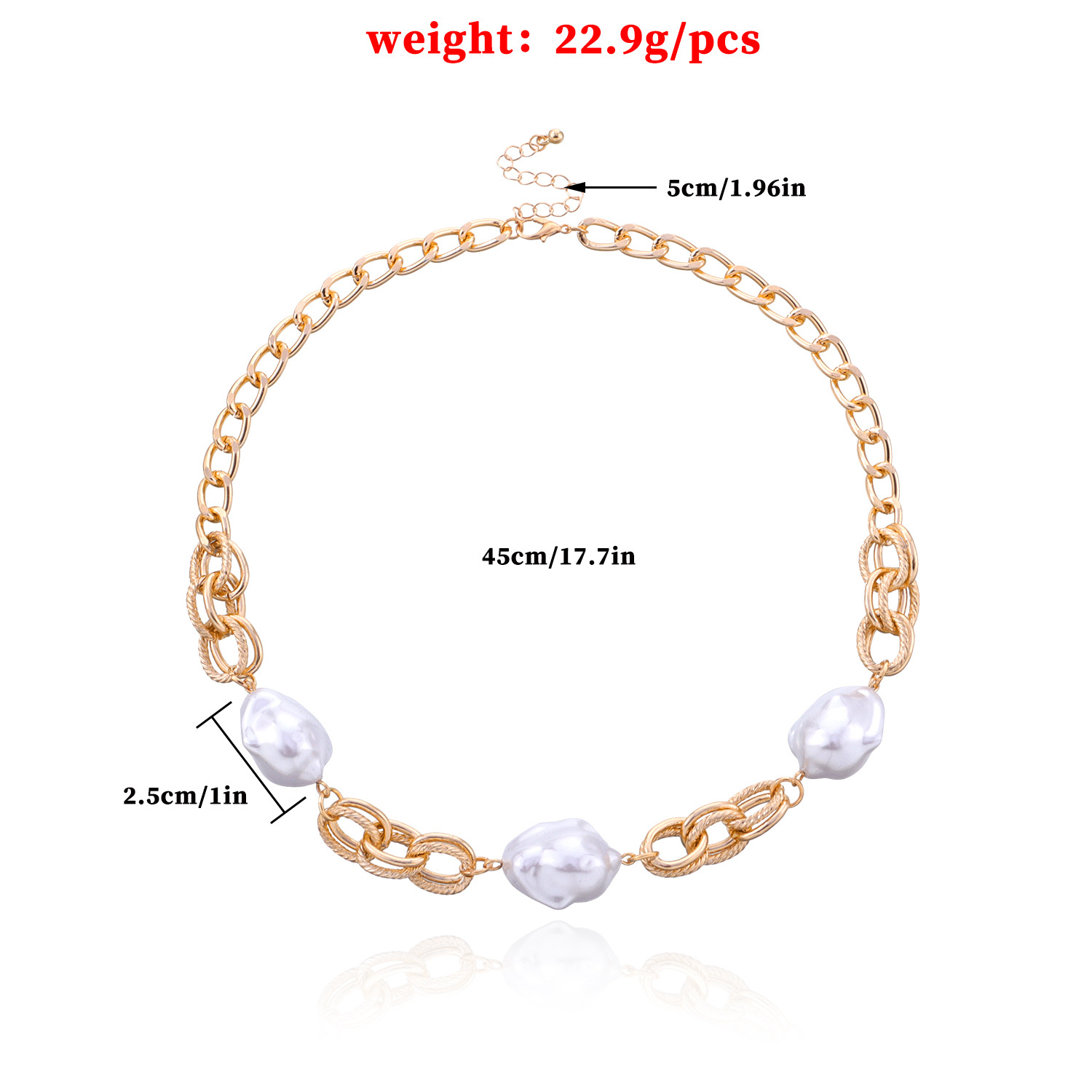 Fashion Trend Single Layer Short Sweater Chain