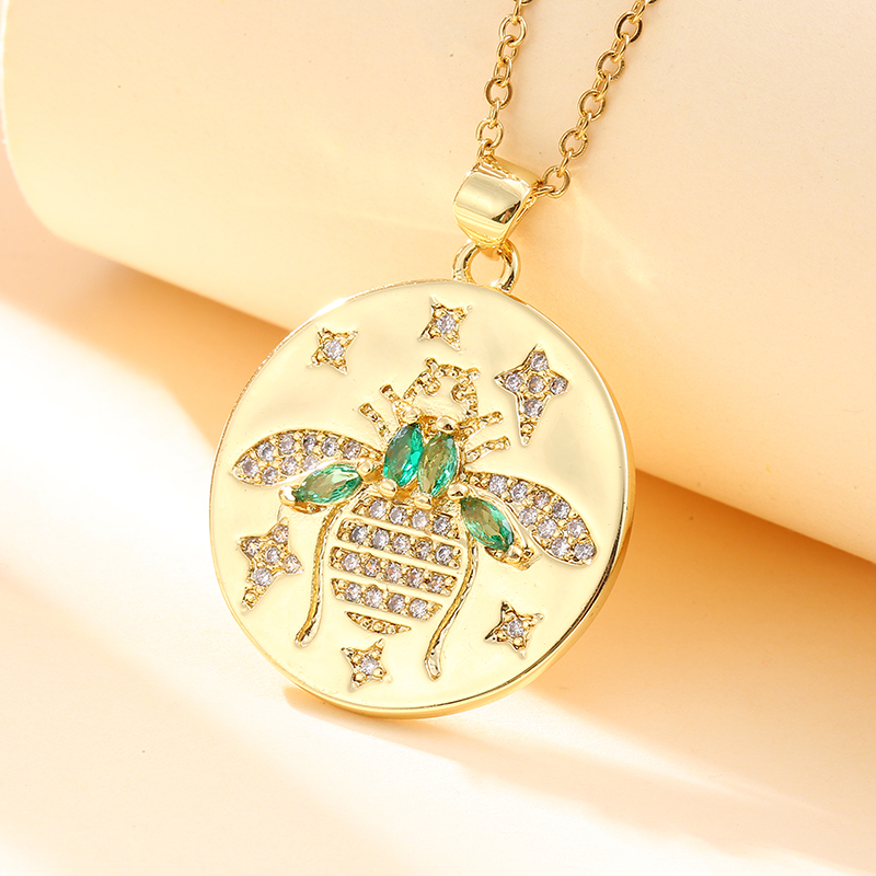 High-Grade Copper Micro-Inlaid Zircon Pendants European And American Fashion