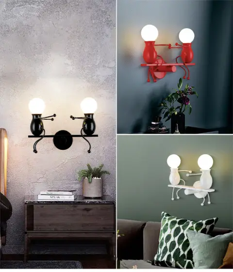 Postmodern Creative Wall Lamp Children's Bedside