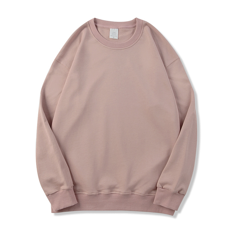 Title 8, Round Neck Terry Sweater Loose Solid Color Men