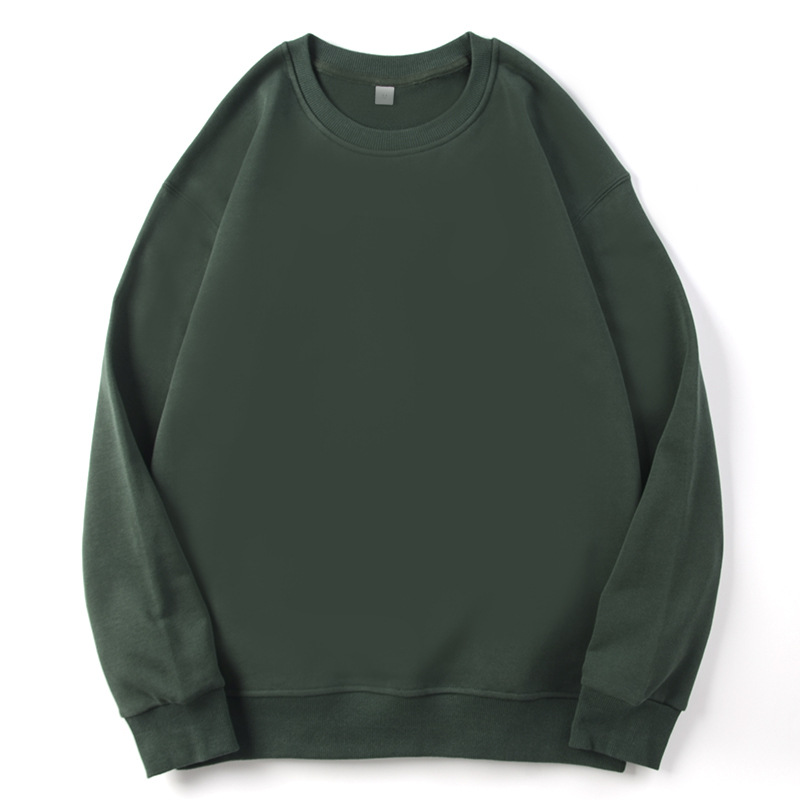 Title 9, Round Neck Terry Sweater Loose Solid Color Men