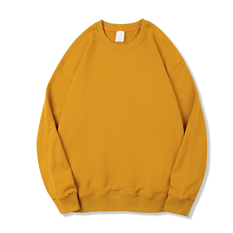 Title 12, Round Neck Terry Sweater Loose Solid Color Men