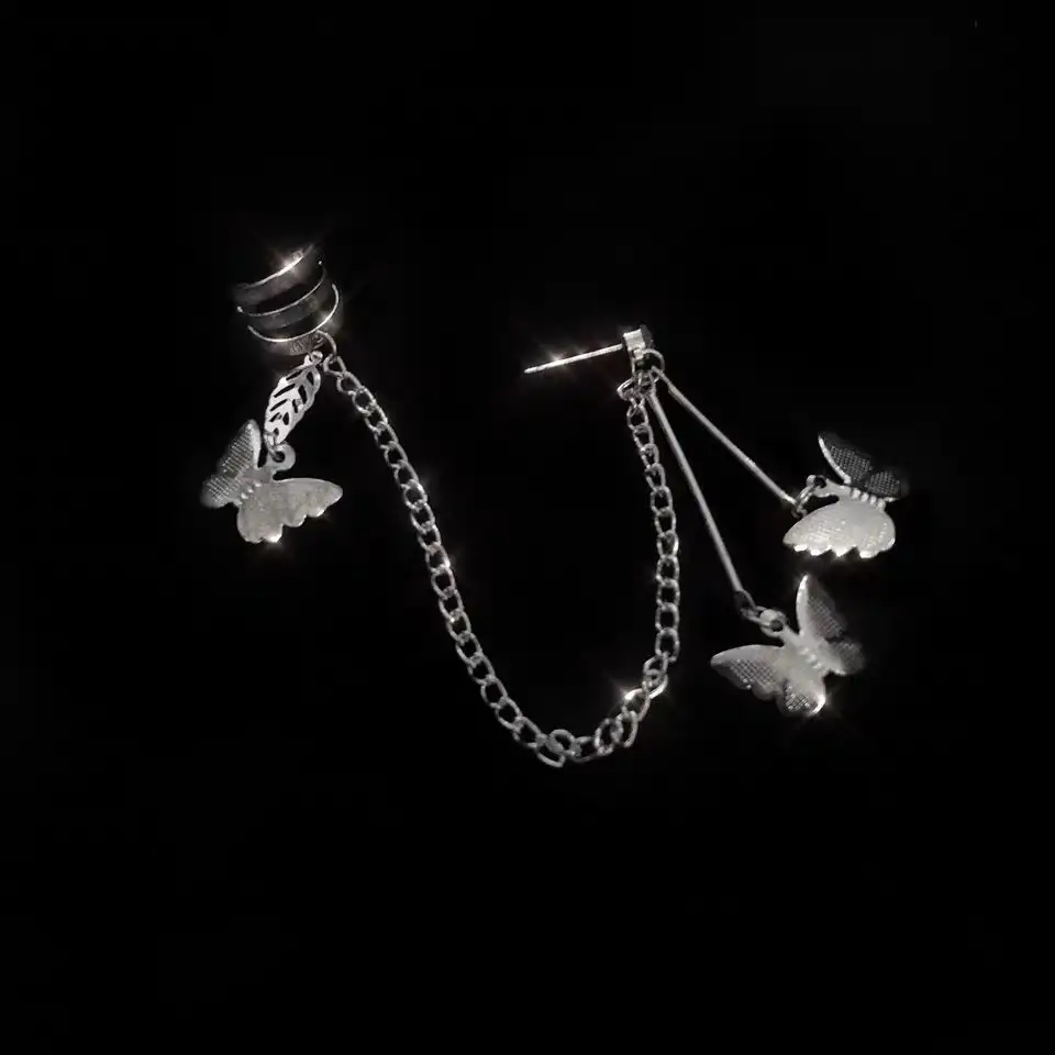 hook Stainless Steel Ear Clips Double pierced Earring Earrings Women Girls Jewelry