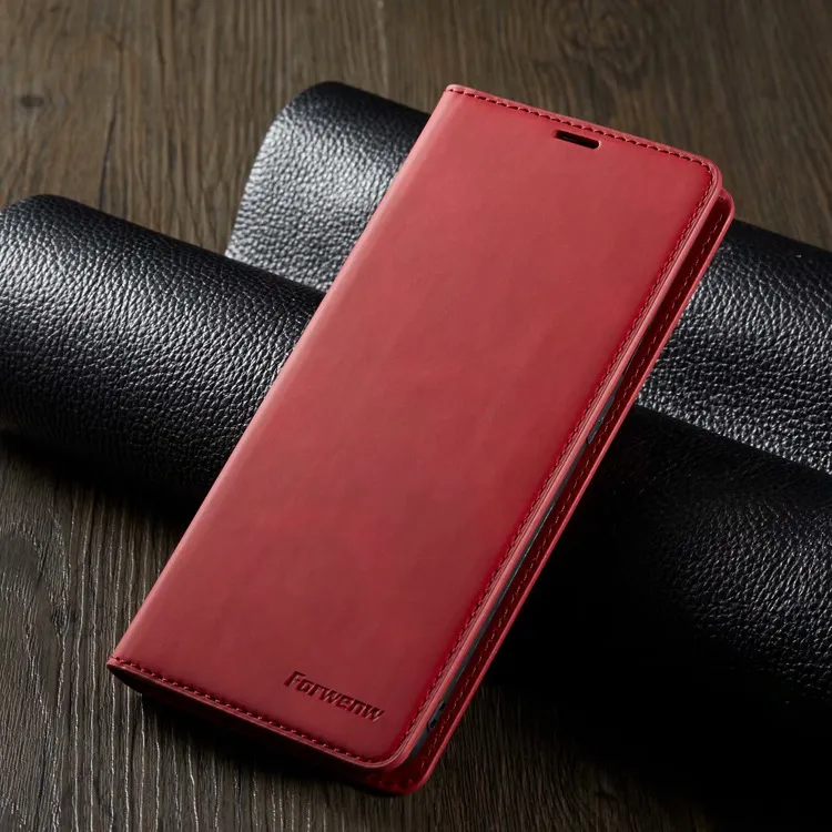 Suitable For  Skin-Sensing Mobile Phone Case Wallet Card Holster Flip Cover Case