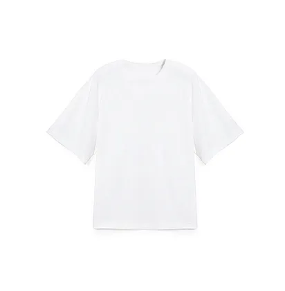 Cynical Words 80 Thread Cotton 3 color Slim Round Neck Solid T shirt White - Shop at LoveMi