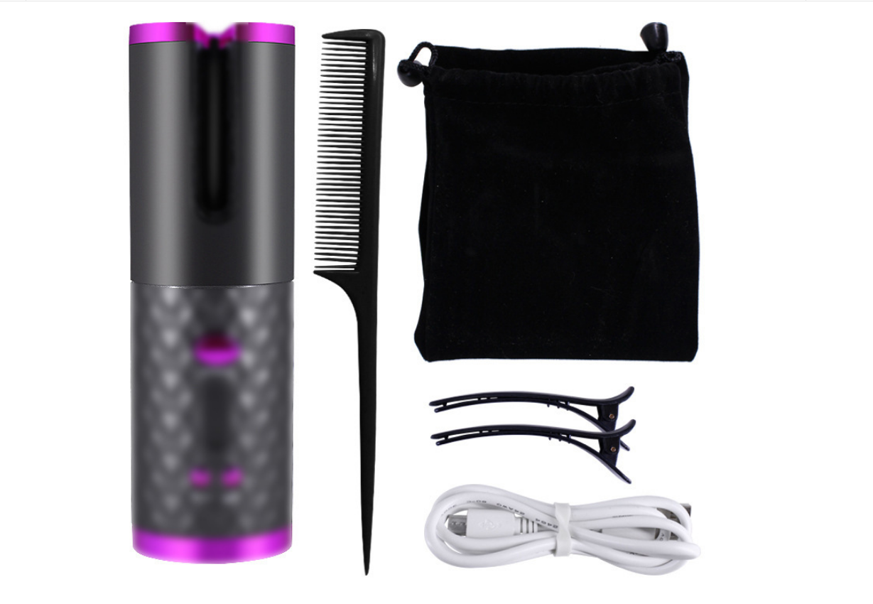 Curling Iron USB Wireless Multifunctional Charging Curler 6-Speed Temperature Ad - Picture 12 of 19