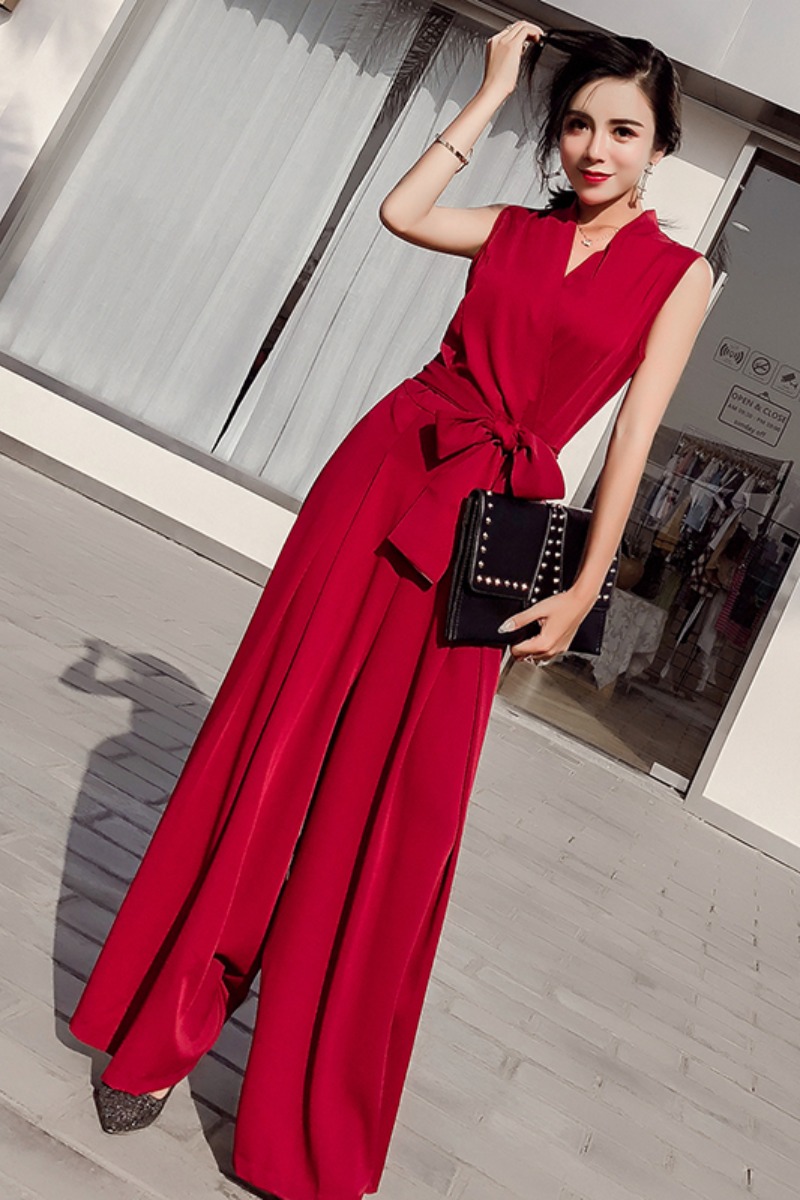 Loose And Loose Western Style Wide-leg Trousers