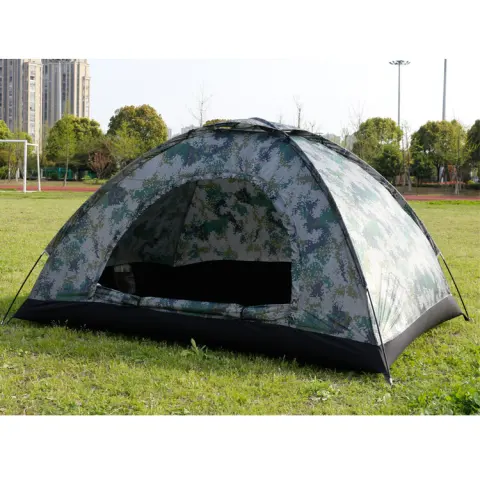 Outdoor Travel Tent 3-4 People Camouflage Mountaineering Beach Camping