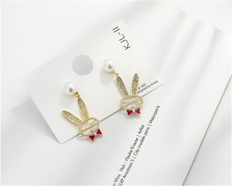 Pearl Earrings Korean Personality Wild Small Earrings
