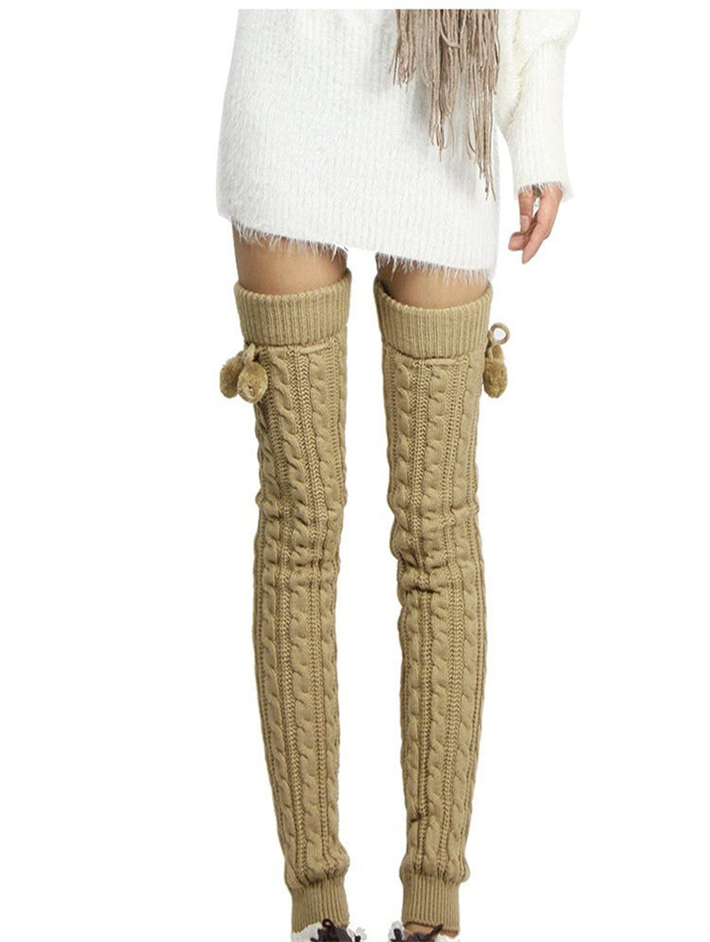 Title 2, Twist Lengthened Over the Knee With Ball Wool W...