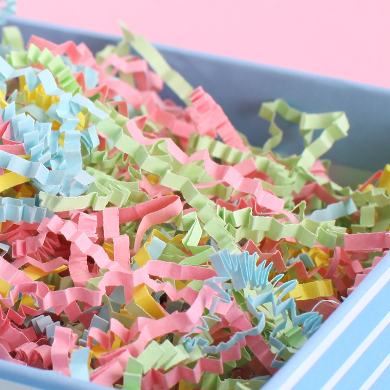 Fangsenyuan Accessories Gift Box Wedding Candy Box Filling Color Shredded Paper Gift Box