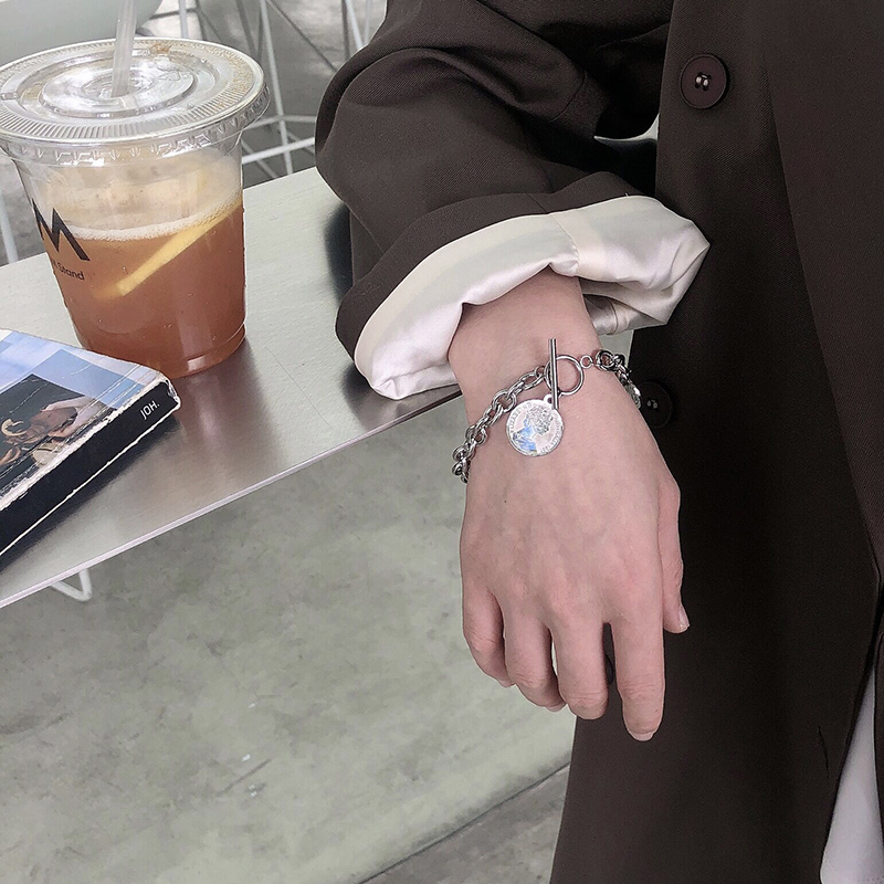 Titanium Steel Non-fading Hip-hop Bear Bracelet