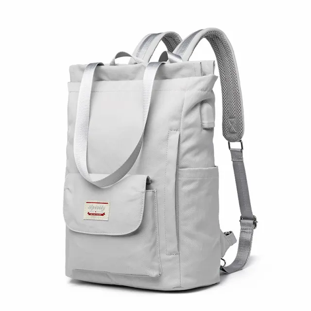 All match Large capacity Fashion Korean Student School Bag Grey - Shop at LoveMi