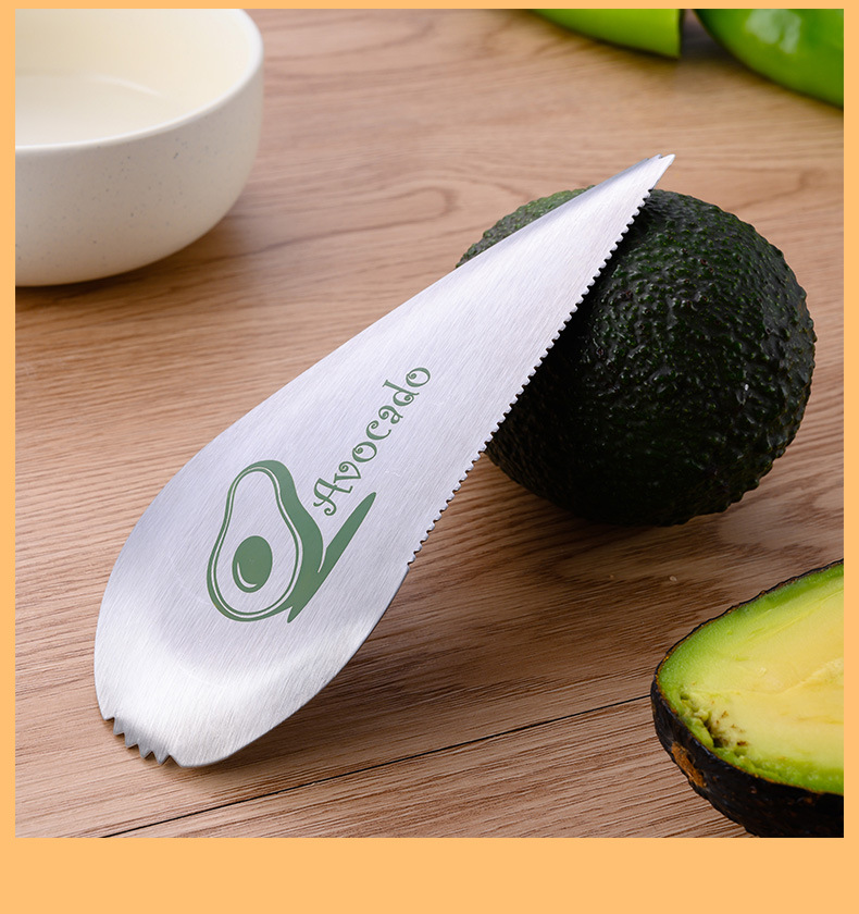 Stainless Steel Avocado Cut Mango Cut Fruit Pit Peeler