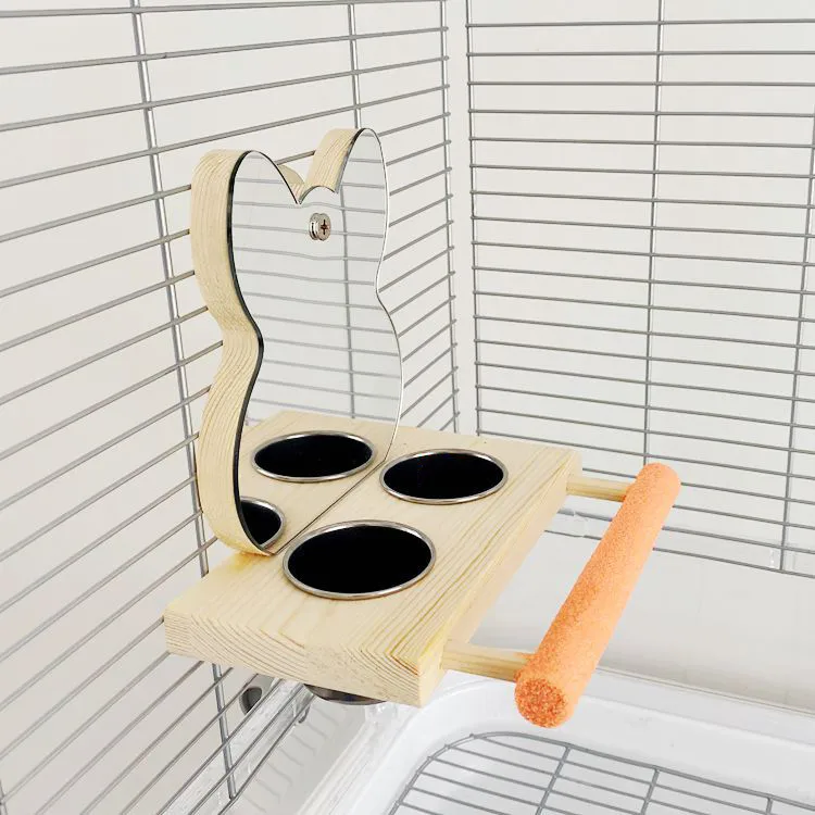 Parrot Puzzle Bird Toy Grinding Claw Stand Stainless Steel