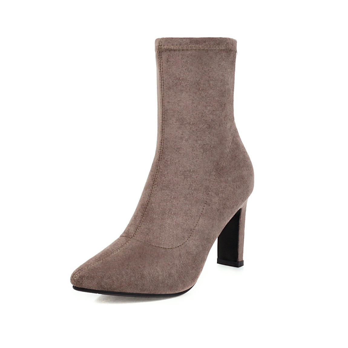 Suede Pointed Ankle Boots, picture 2 of 3