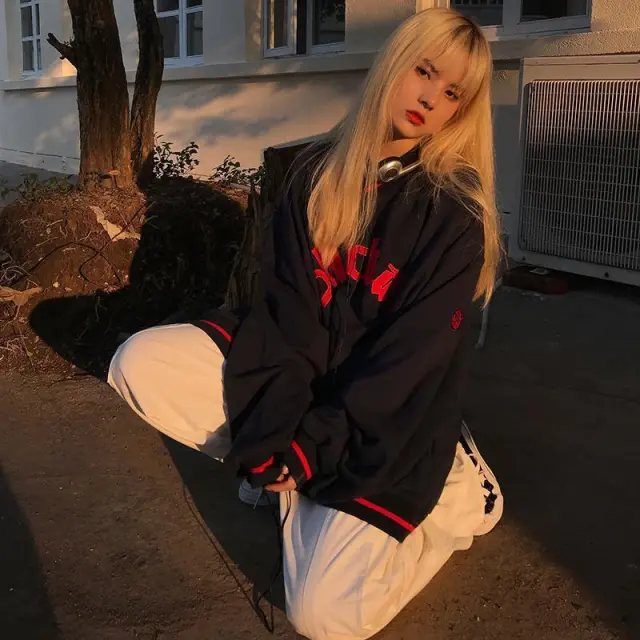 Fashion Brand American Street Sweater Female Student Navy - Shop at LoveMi