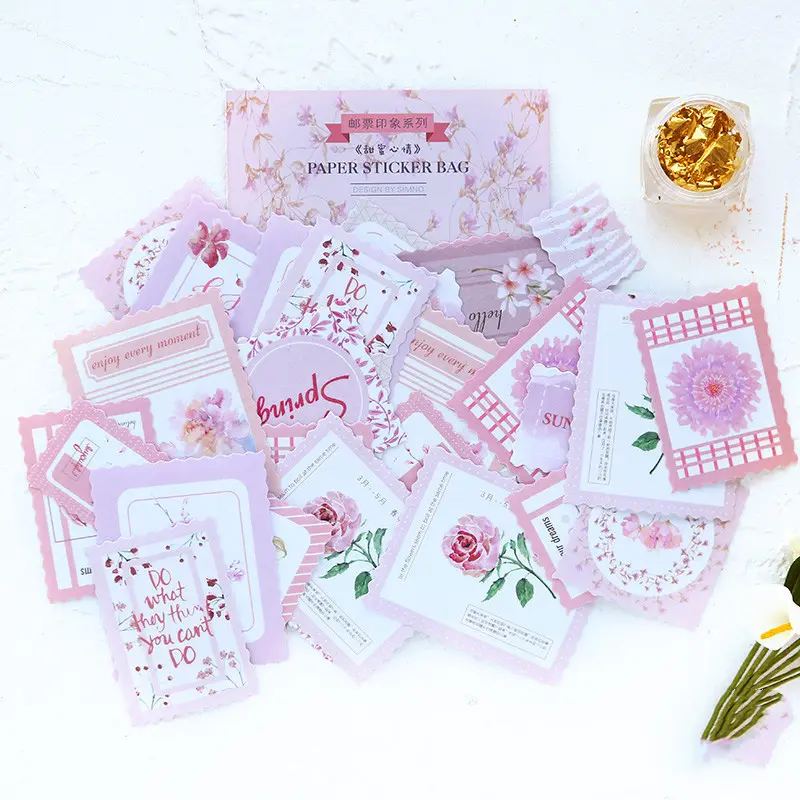 Stamp Impression Sticker Pack Salt Envelope Sealing