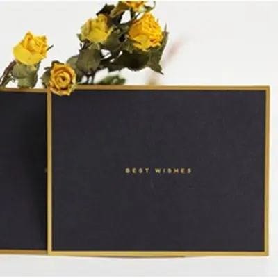 Quartet Bronzing Border Business Blessing Small Card