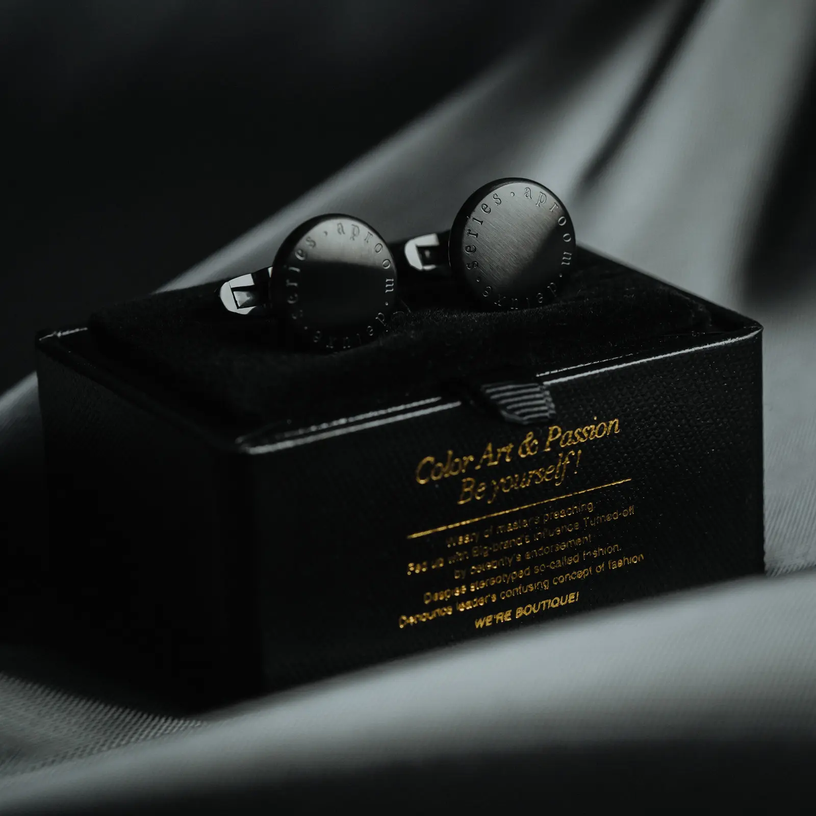 Cufflinks Men's Business Casual Shirt Light Luxury