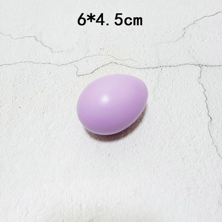 Purple wooden egg