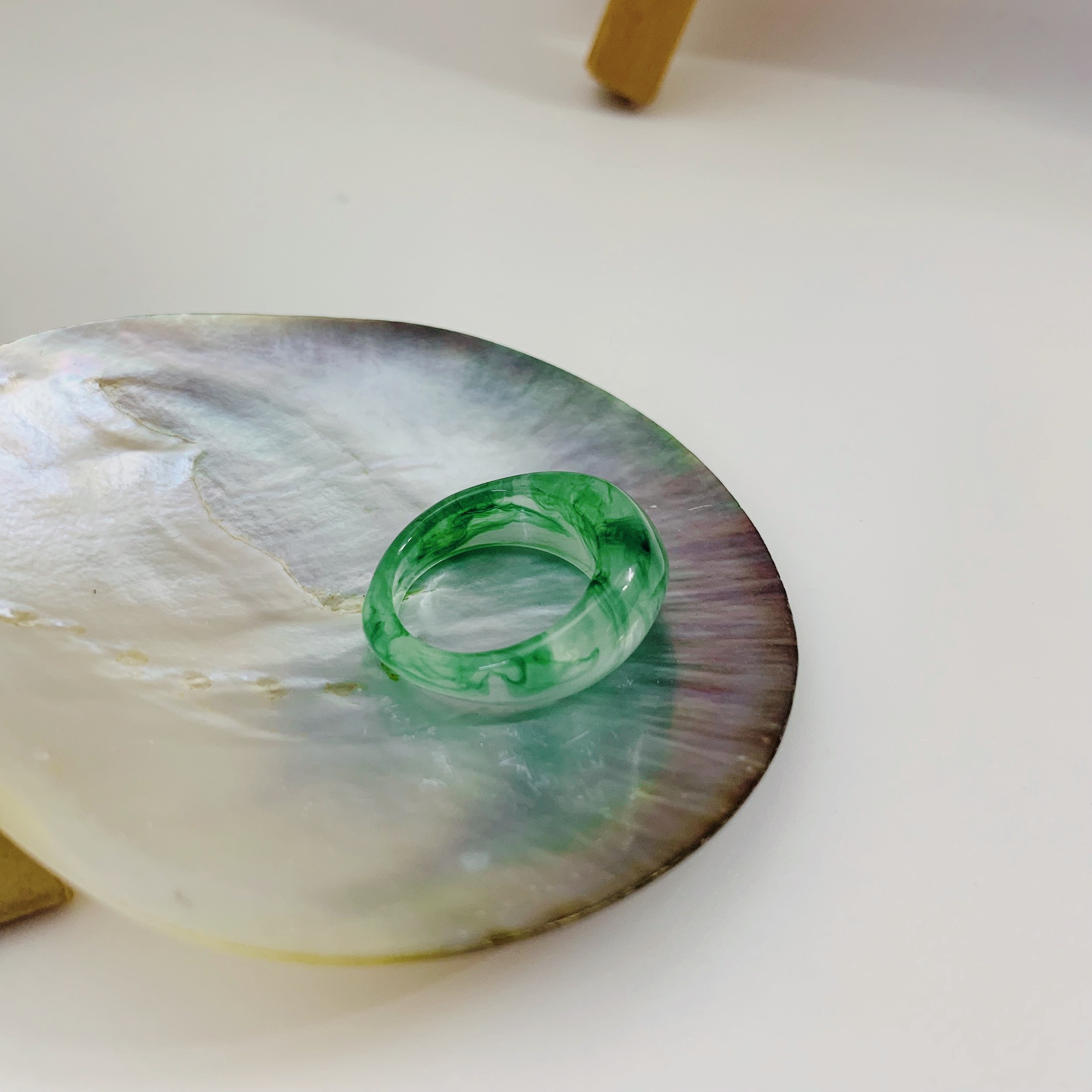 Korean Ins Wind Irregular Retro Resin Ring Tortoiseshell Design Sense Anna The Same French Ring Female