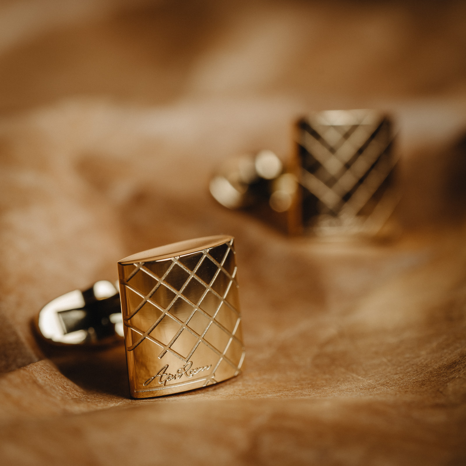 Men's Business Casual French Gold Cufflinks — foto 5