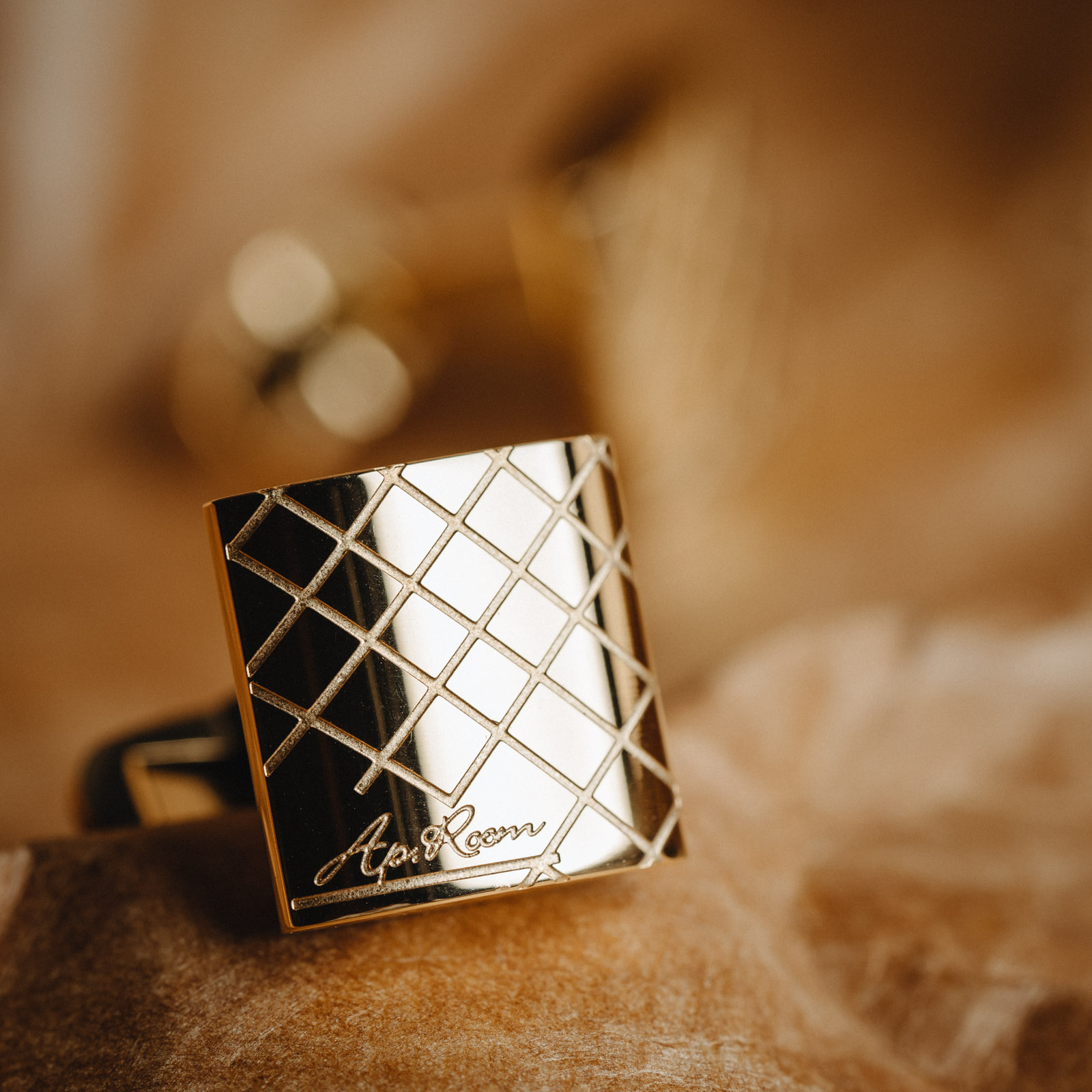 Men's Business Casual French Gold Cufflinks — foto 3