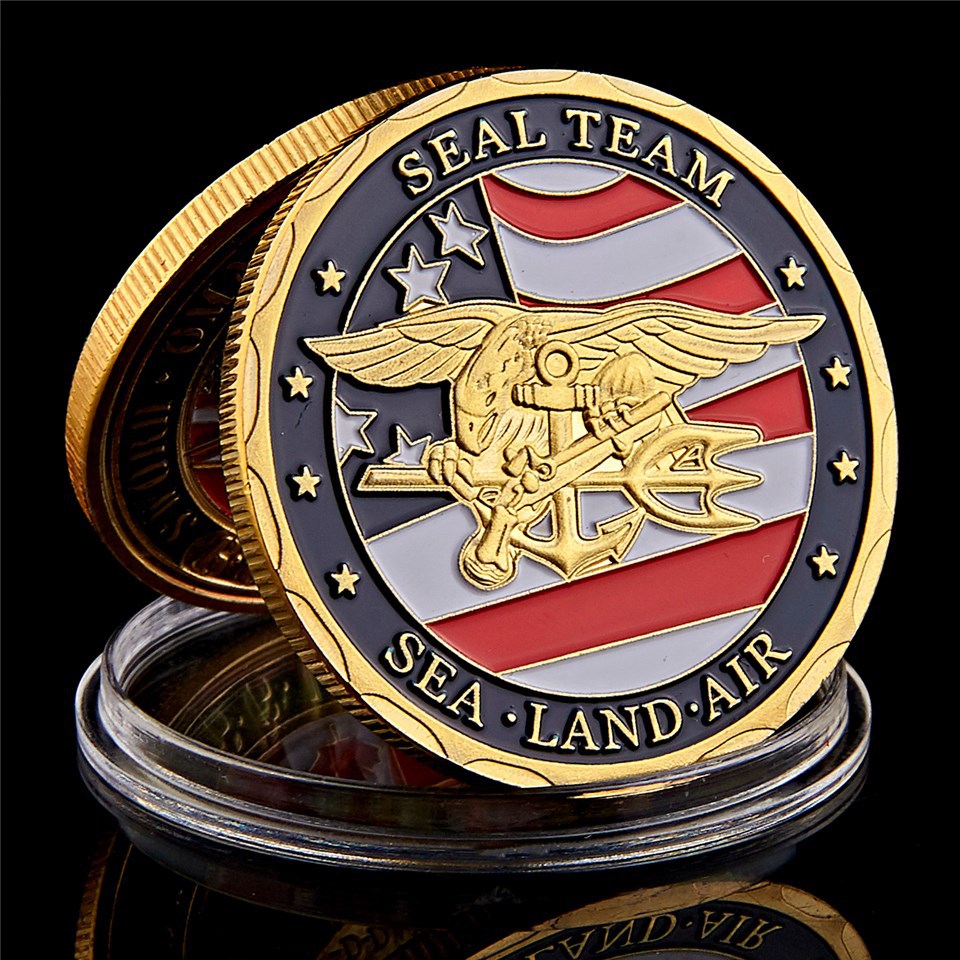 SEAL Team Decorative Coin — Gold Tone
