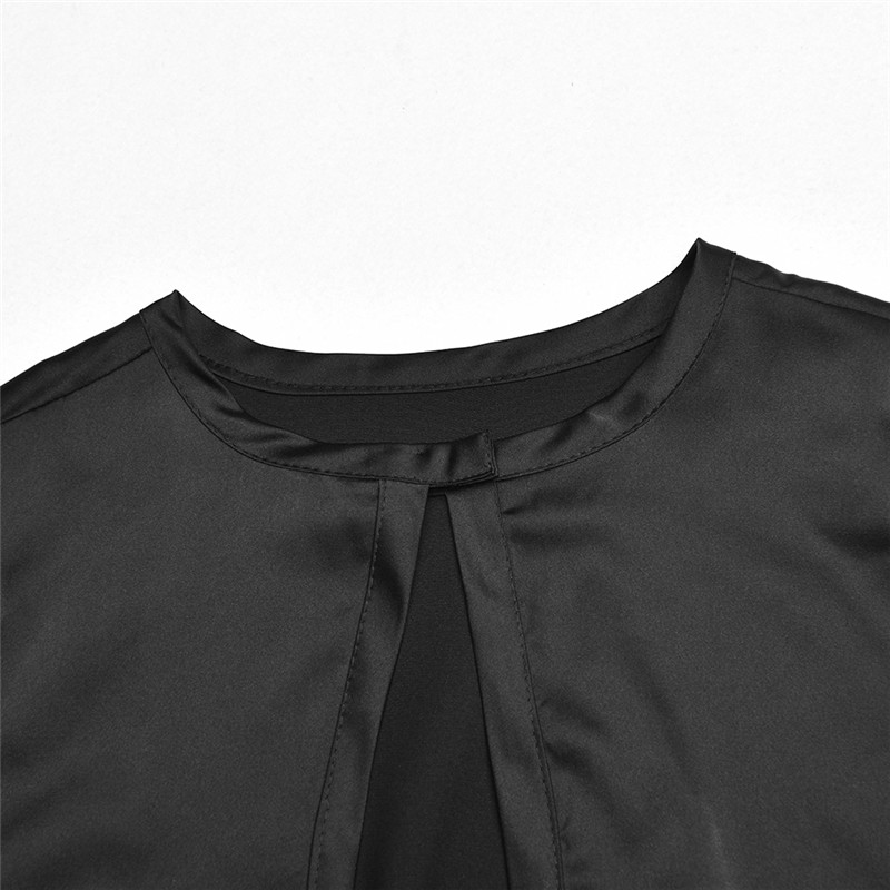 Lace-up Halter Top round Neck Waist Short T-shirt