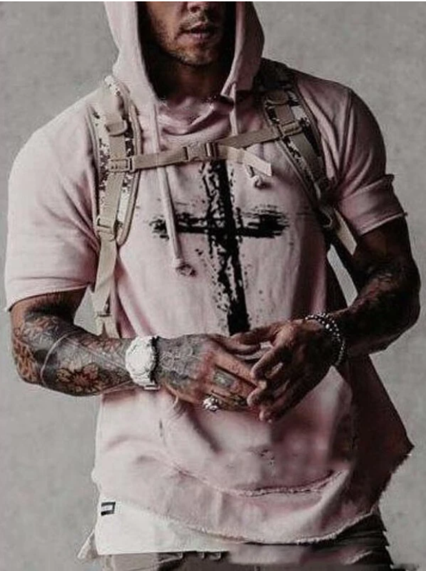 Hooded Summer Casual Short-sleeved Sweater