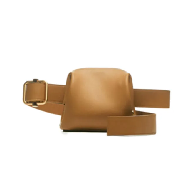 Clip On One Shoulder Crossbody Belt Bag Camel - Shop at LoveMi