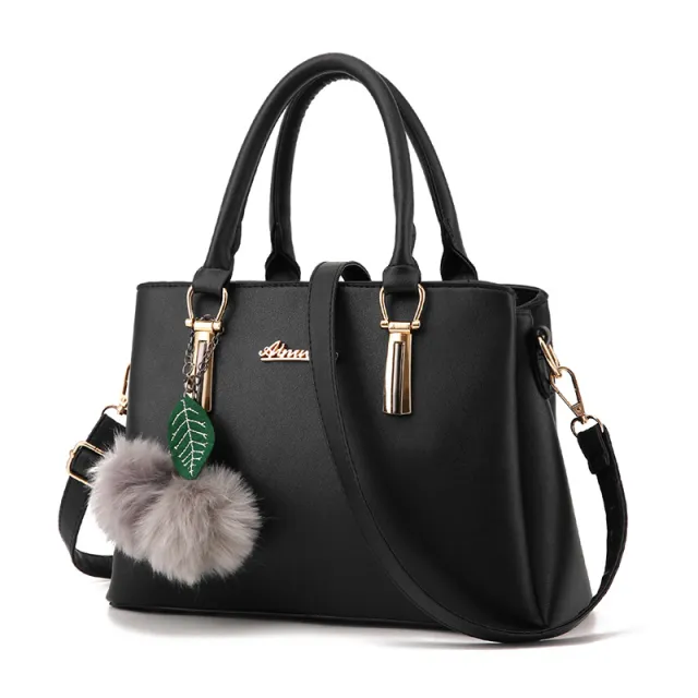 Korean Style One Shoulder Casual Messenger Handbag Black - Shop at LoveMi
