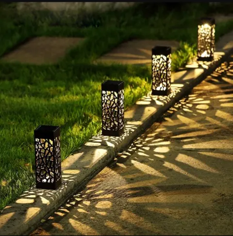 Solar Garden Pathway Lights Lawn Lamp for Lantern Decoration