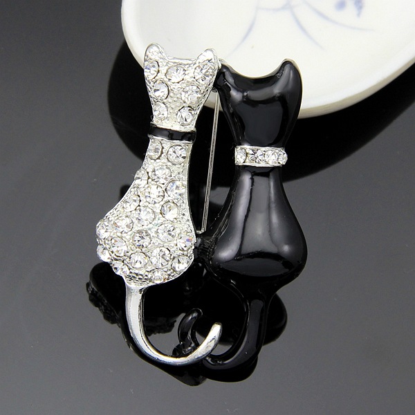 Title 1, Fashion Black And White Paint Diamond Double Fo...